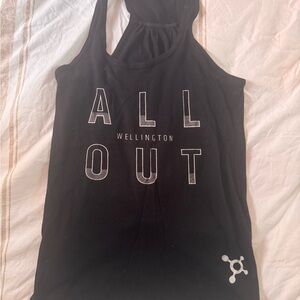 OrangeTheory “All Out” Black Tank Top